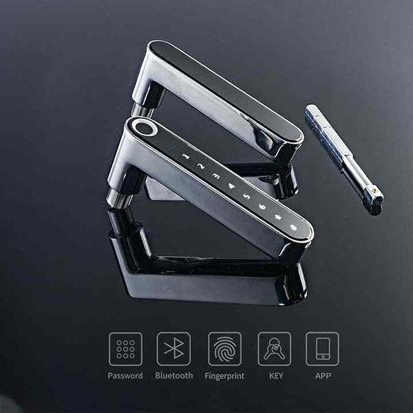 Смарт ел. брава -5 в 1 + Магнитна брава и патрон с 3 ключа /SB009/