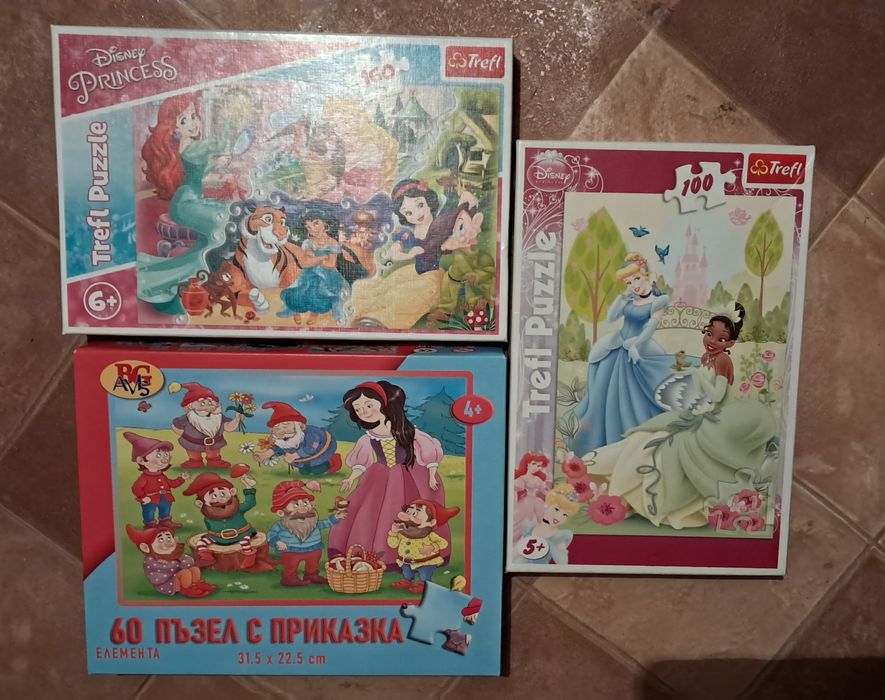 Комплект 3 пъзела за момиче