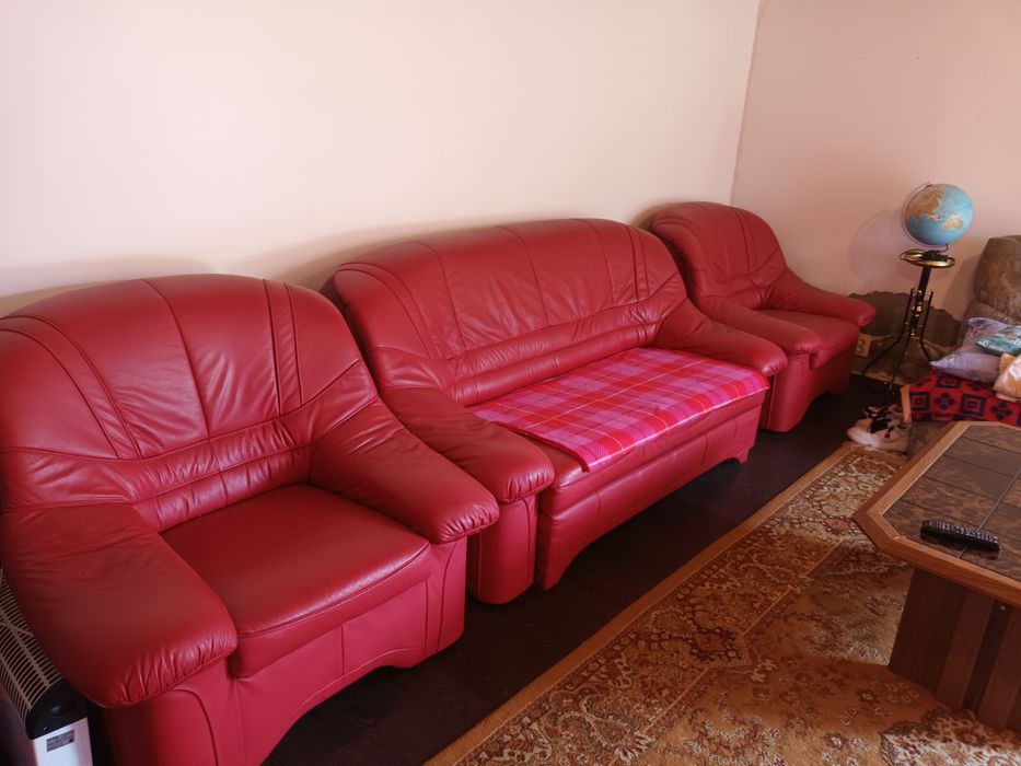 Vand set canapele piele