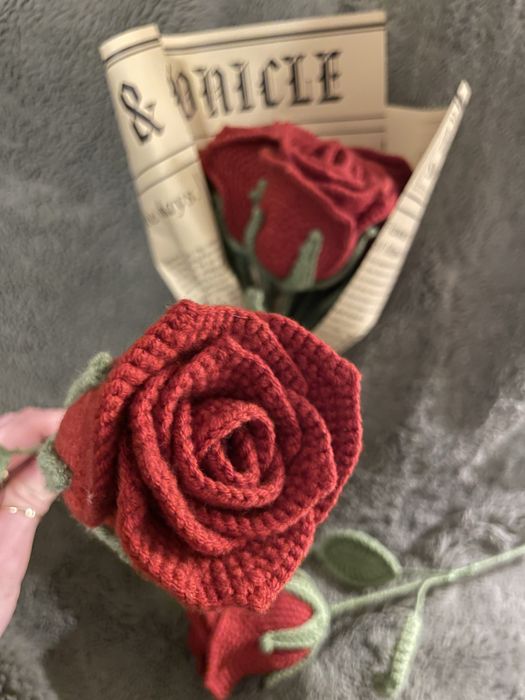 Trandafiri croșetați handmade