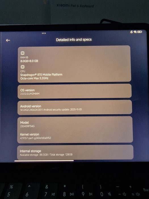 Tabletă Xiaomi Pad 6 de 11' (2024) Fullbox