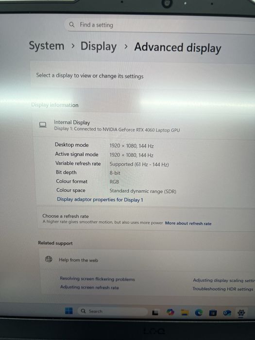 Laptop Gaming Lenovo Intel i5-13450HX, 16GB RAM, SSD 1TB, RTX4060 8GB