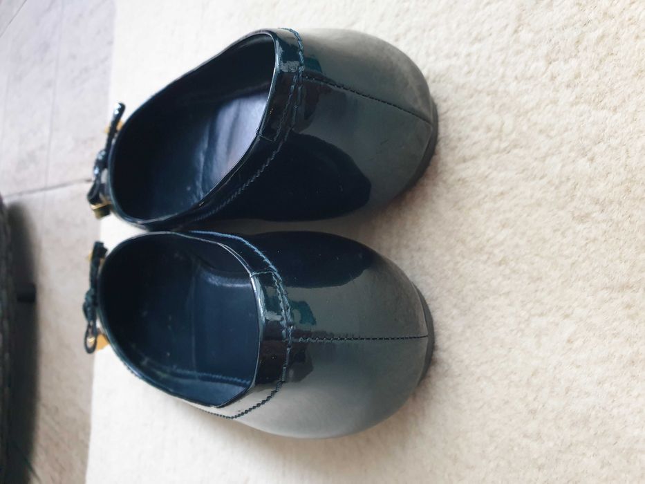 Balerini Louis Vuitton piele lăcuită blumarin/turqoise