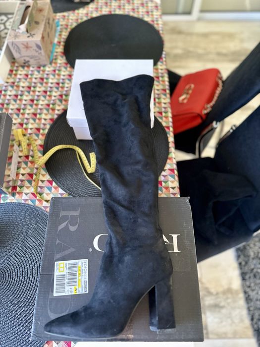 Cizme 37 cu toc masiv