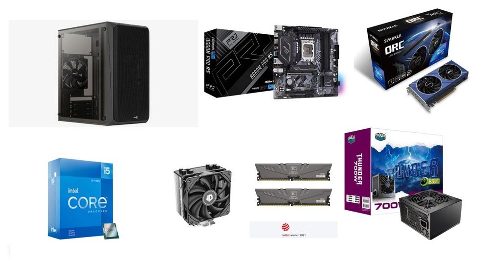 ПК на базе Core i5 12600KF + Arc A750