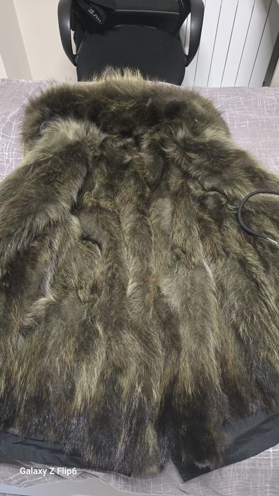 Дамска парка с естествен косъм