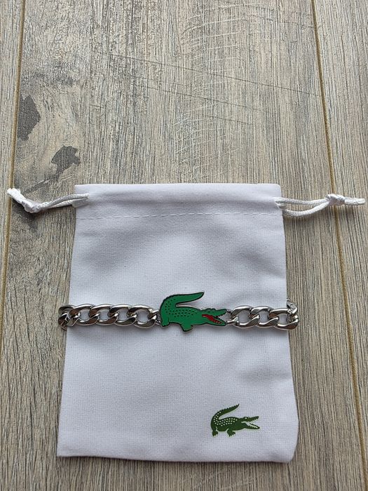 Bratara Lacoste - 21cm - Argintiu