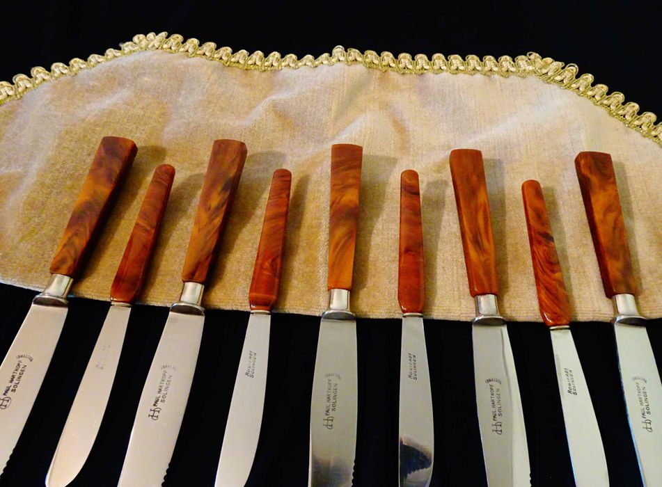 Solingen нож с дръжка от каталин 17 см.