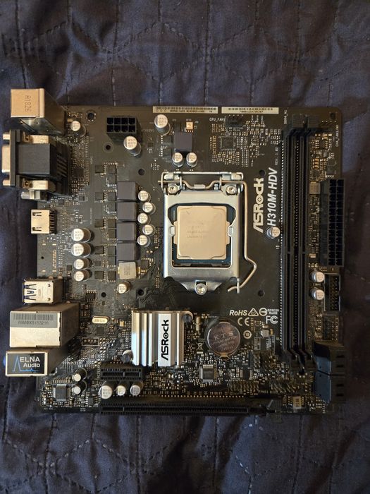 I7-8700 + ARock H310M-HDV