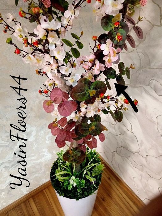 Суний гуллар. Искусственные цветы. Фито стена. Пано озеленения.