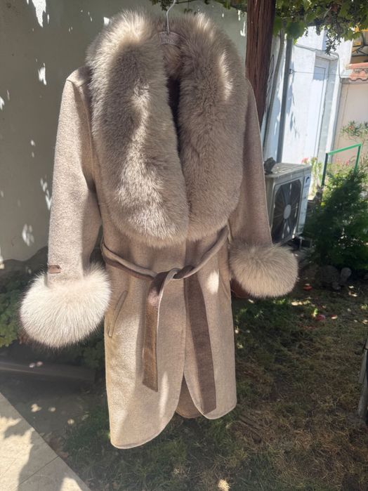 Палто Алпака естествен косъм