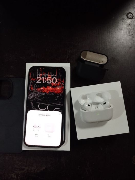 iPhone 14 pro max(purple) 256gb + AirPods Pro