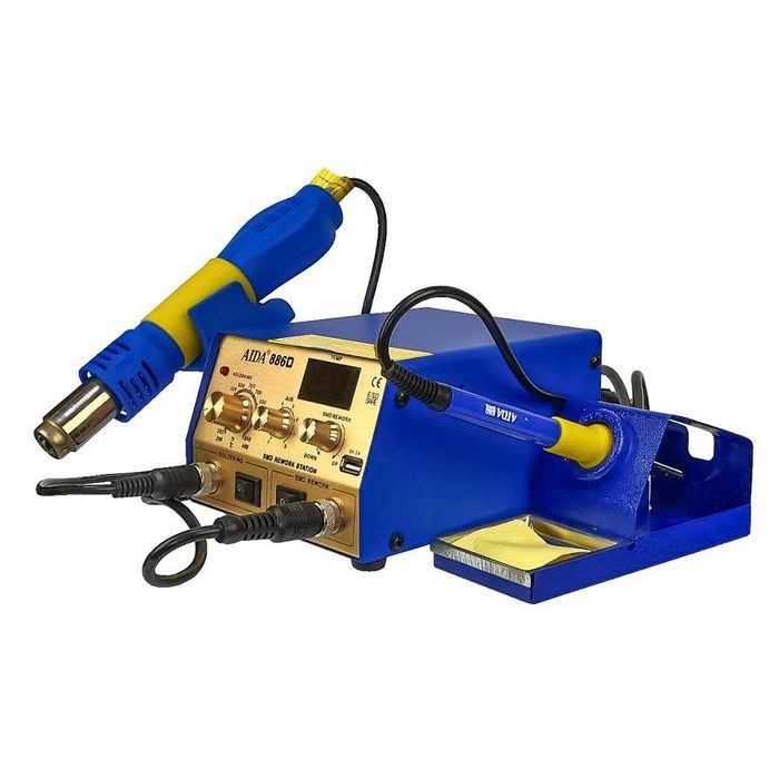 Станция за запояване AIDA 886D, горещ въздух с цифров дисплей