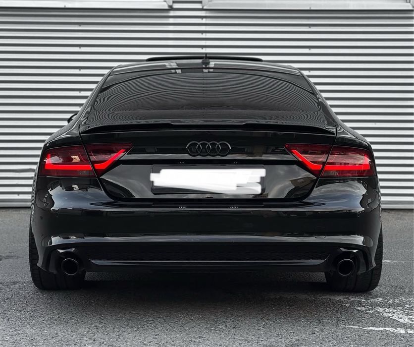 Лип спойлер за багажник – Audi A7 C7 2010–2018, черен гланц, ауди а7