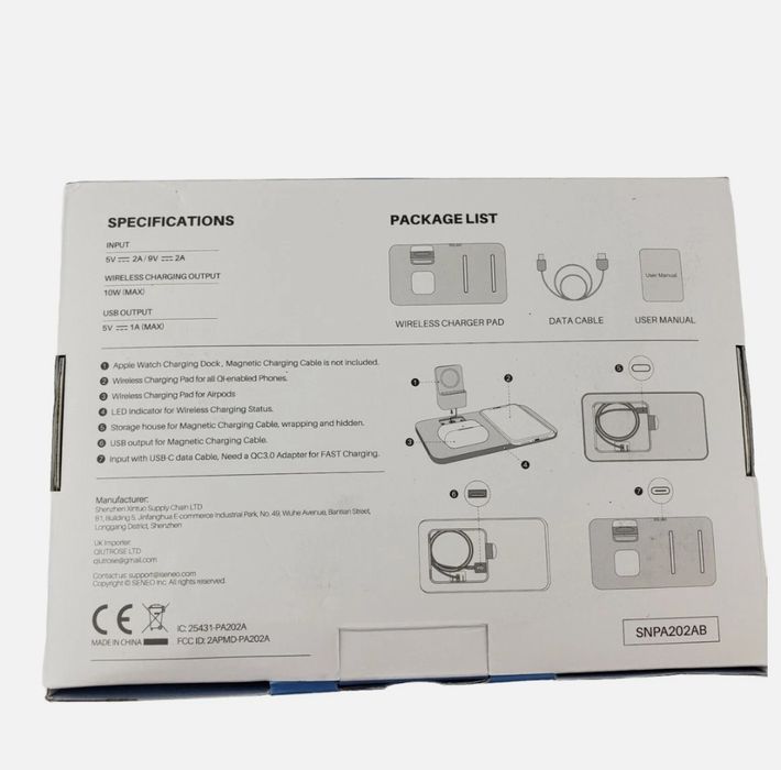 Încărcător wireless 2 in 1