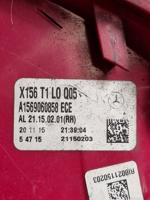 Stop Dreapta Mercedes GLA ( X156 ) 2013 - 2017 SUV 4 Usi (1470) Bec clasic A1569060858 Garantie