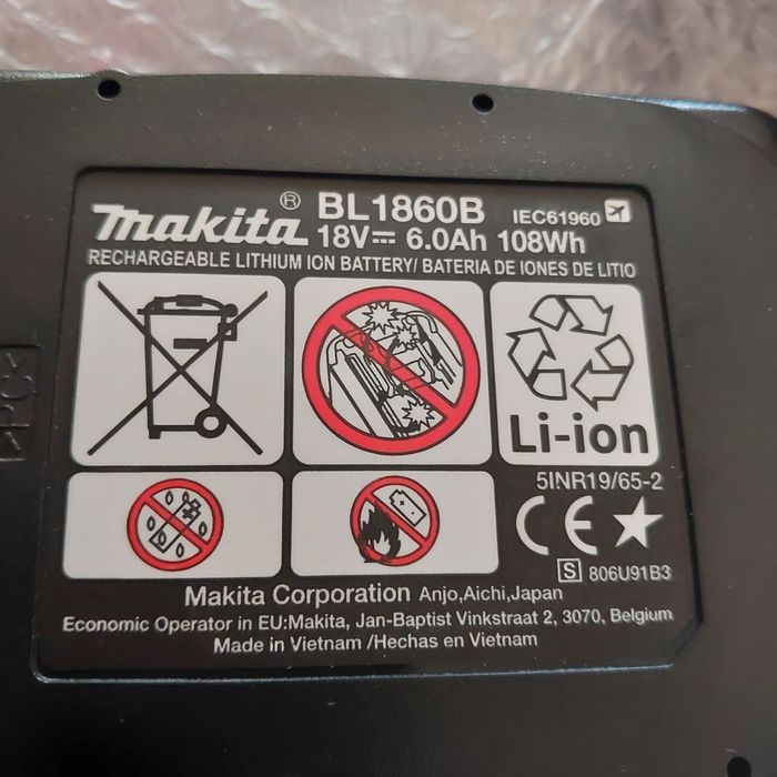 Батерия Макита 18V 6ah