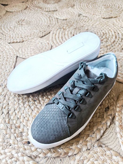 Sneakers Hinson, piele nubuc și piele de ponei, 40