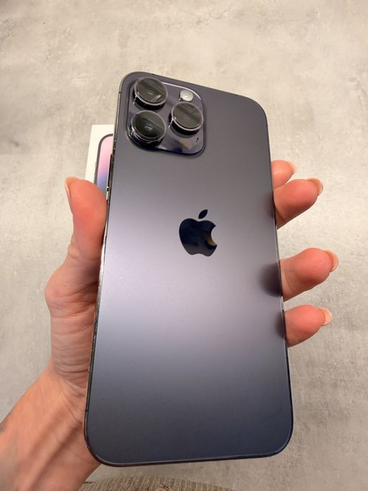 I phone pro max deep purple cu cablu de incarcare