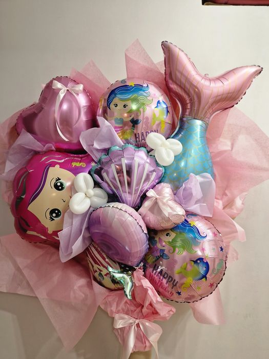 Buchet baloane gigant Sirene - Reducere