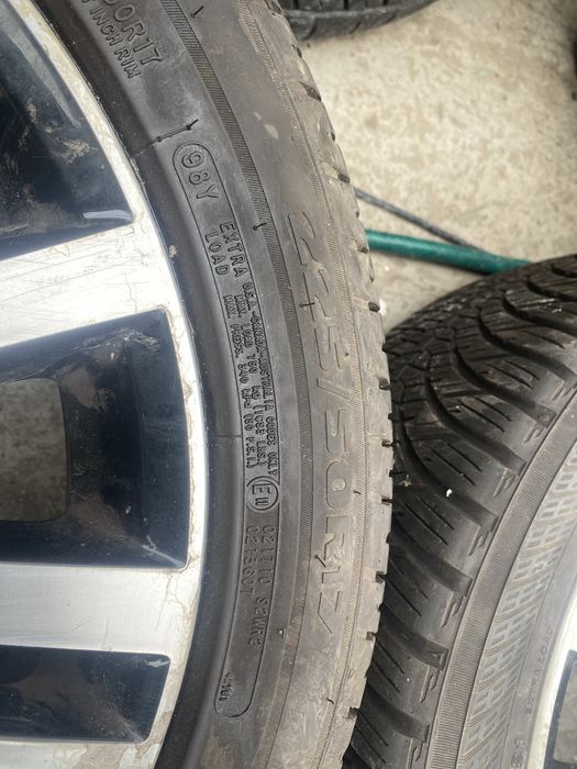 Jante R17 Volkswagen +rezerva 225/50 R17 anvelope vara
