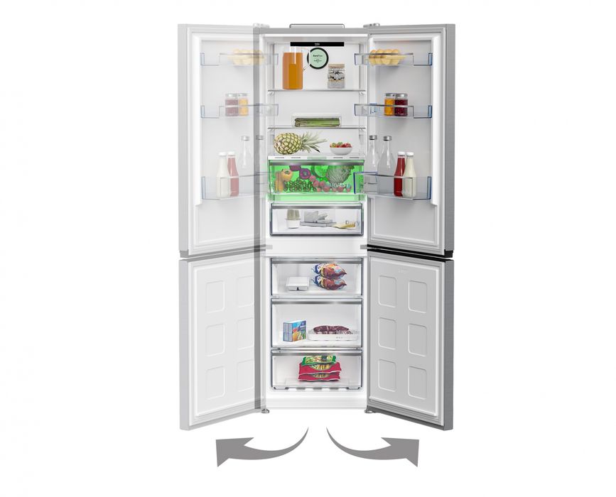 Нов инверторен хладилник с фризер Беко Beko B1RCNA404W  203 см Total No Frost