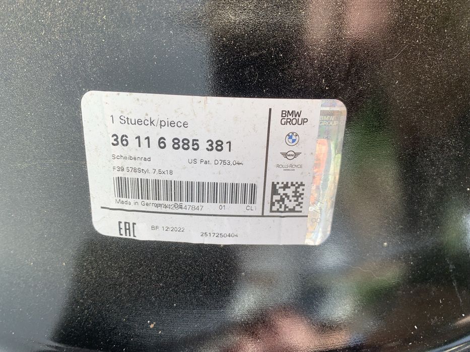 Janta aliaj Bmw X1/X2/X3 jet black J18 f48/f49