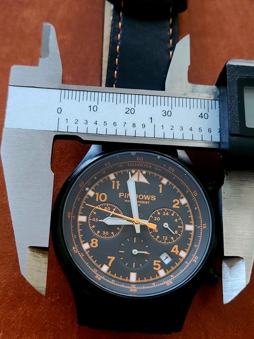 Ceas bărbătesc Pindows Chronograph, aviator.