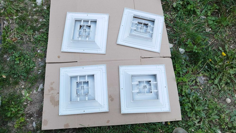 Таванна решетка - Алуминиев дифузор за въздуховоди 30/30см 4бр