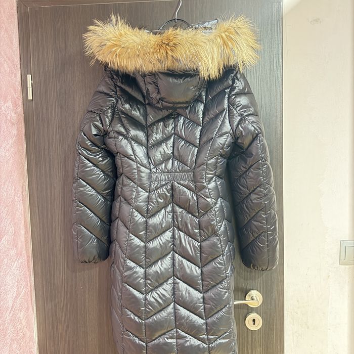 Дамско яке естествен косъм