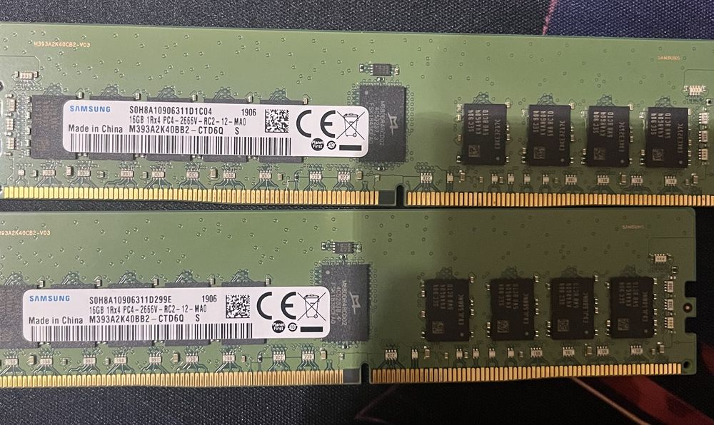 Продам ОЗУ Samsung 16GB DDR4 для сервера и Xeon
