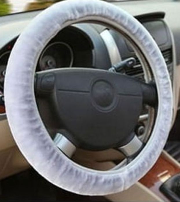 Меховая оплётка для руля чехол