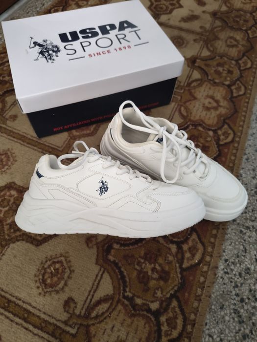 Бели маратонки UPSA SPORT Polo Ralph Lauren