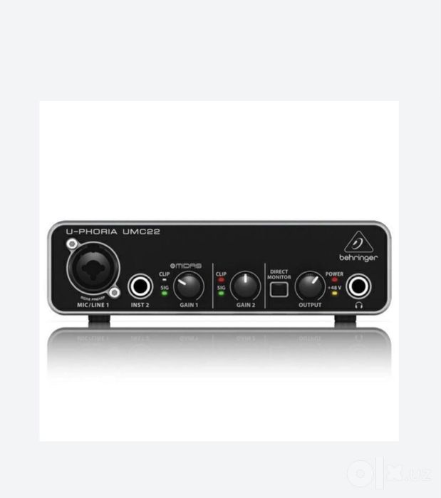 Behringer UMC22 zvukavoy karta Studio uchun
