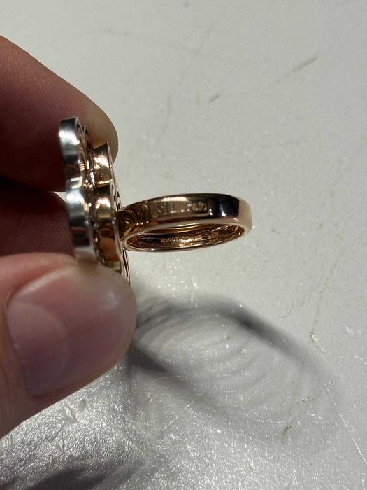 INEL AUR Roz si Alb 18K + 136 Diamante Top = 2CT - Firma ROBOTTI - 22g