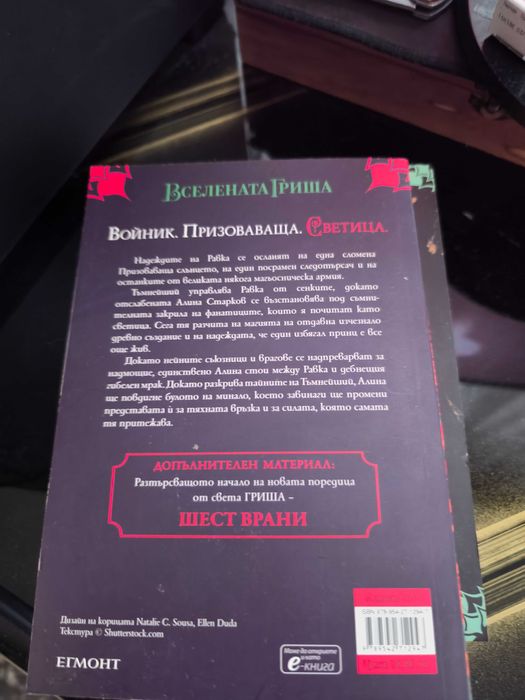 Поредица книги Сянка и кост