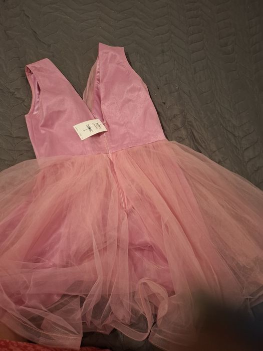 Rochie roz voal vaporos mărimea 44