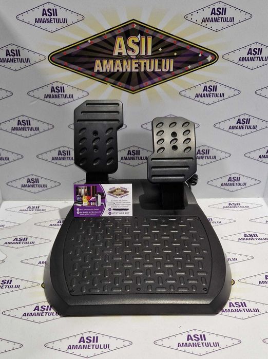 Asii Amanetului - Volan de gaming cu pedalier Thrustmaster T80 Ferrari 488 GTB Edition la cutie