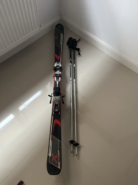 Schiuri Blizzard X Sport 156 cm cu legături Marker și bețe 124 cm