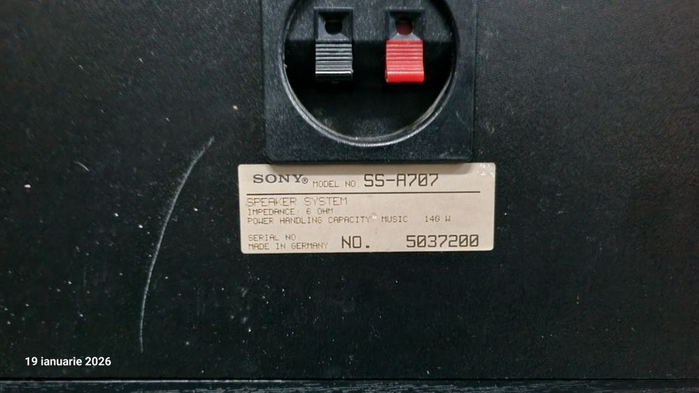 Super boxe 3 căi  Sony ss-a707, pachet Sony (boxe+stație)