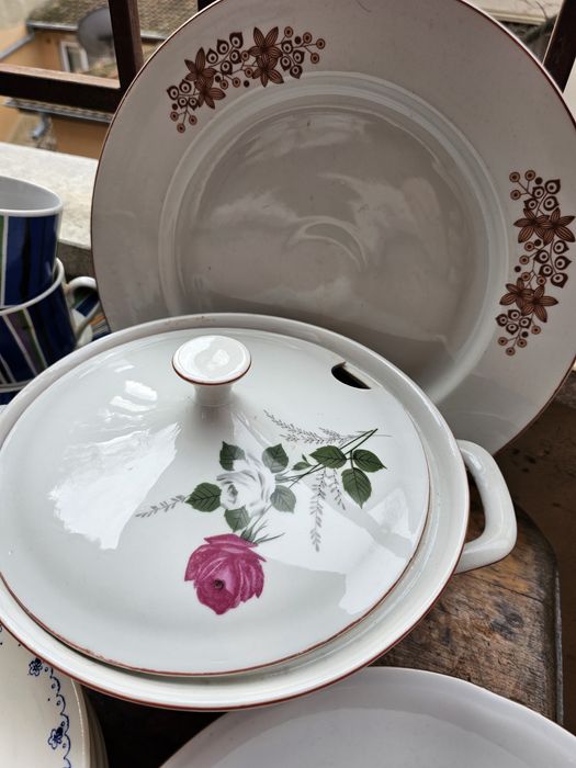 Стар супник от соца и порцелан