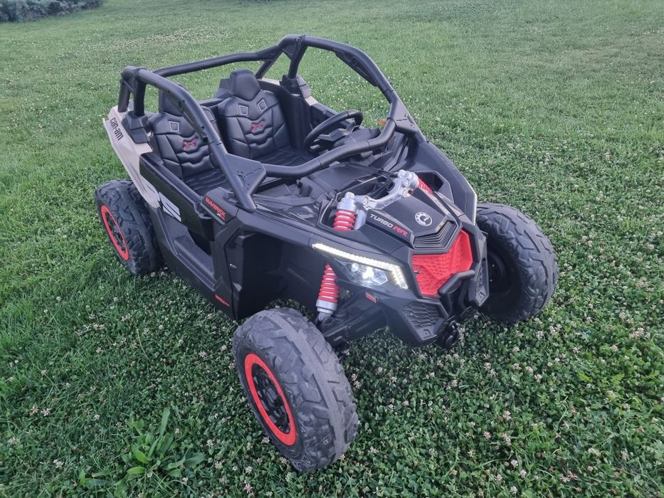 Masina   electrica  UTV / ATV  CanAm copii 3x24V 4x200W EVA negru