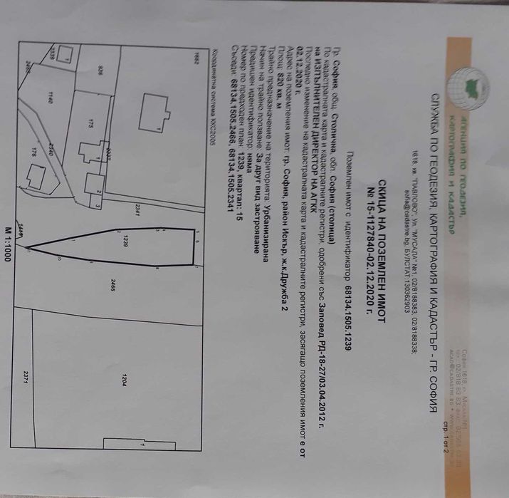 Продава парцел за ЖС София - Дружба 2 - ул. Димитър Пешев, срещу ЛИДЛ