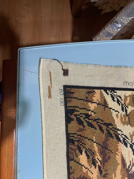 Продавам гоблен 130/80 см конци DMC
