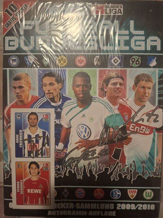 Panini Album gol nou plus set complet de stickere Topps Bundesliga 2009-2010