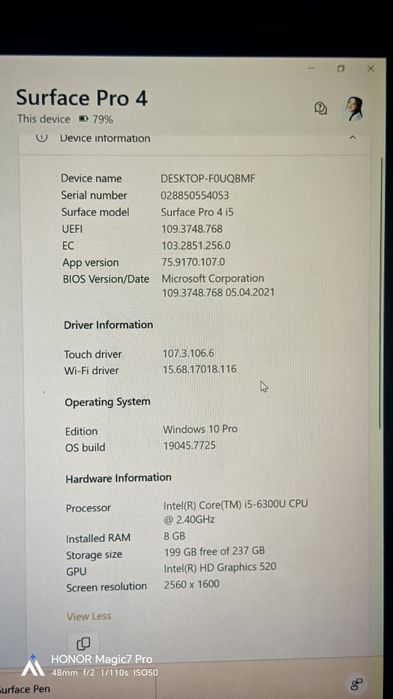 Microsoft Surface Pro 4 i5