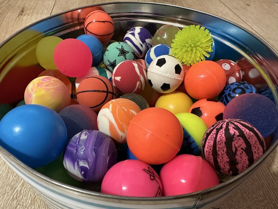 Подскачащи гумени топчета, силиконови топчета за вендинг машина