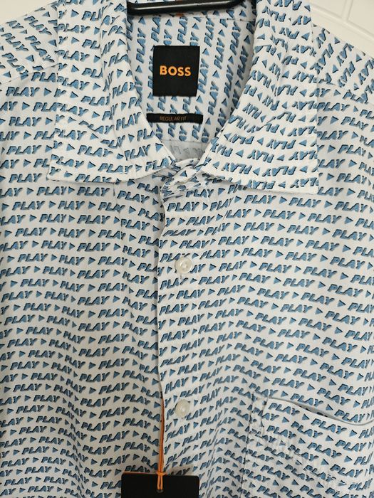 Риза в синьо "BOSS"