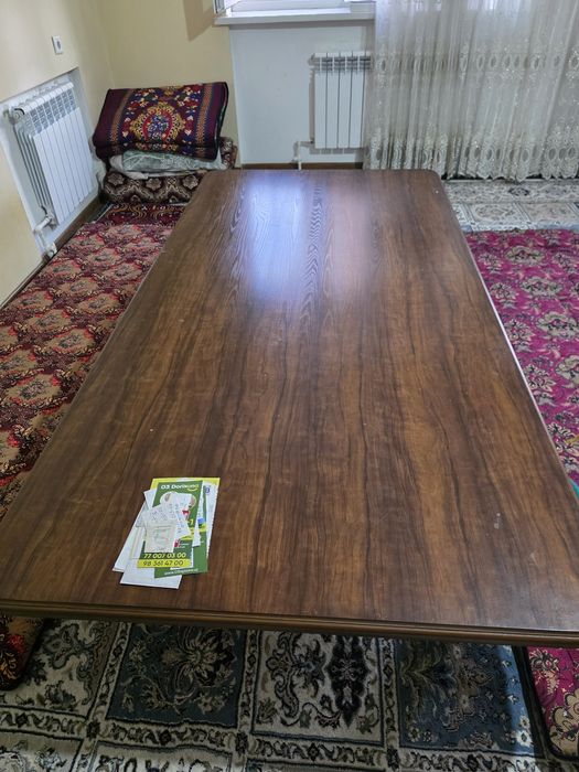Стол-хонтахта 12 кишилик, 215×120 размерда