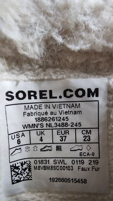 Нови Sorel 37 номер естествена кожа и велур